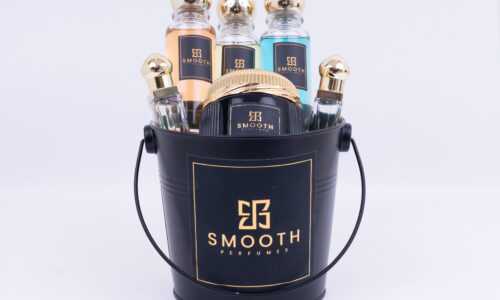 "Luxury Bucket Perfume for men and women long-lasting fragrance in a stylish bottle."